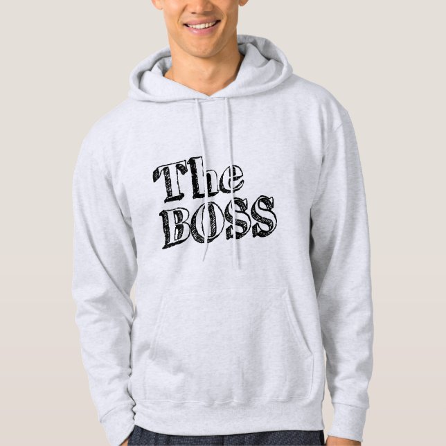 Der wahre Boss Hoodie (Vorderseite)