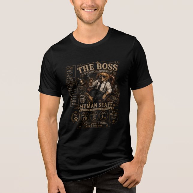 Der wahre Boss Tri-Blend Shirt (Vorderseite)