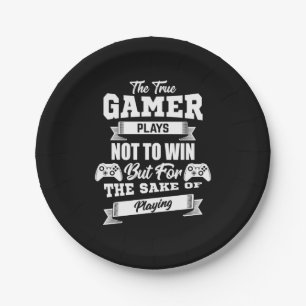 Der wahre Gamer zahlt, nicht zu gewinnen Pappteller