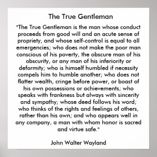 Der wahre Gentleman Poster