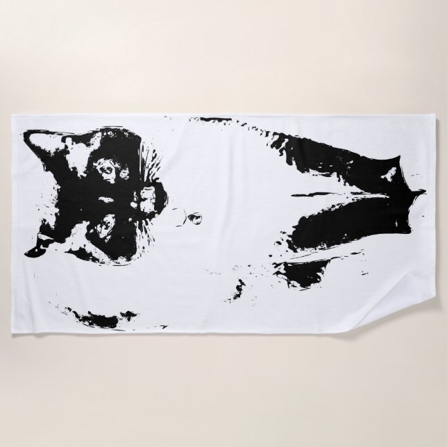 Der wahre Rettungsschwimmer Strandtuch (Vorderseite)