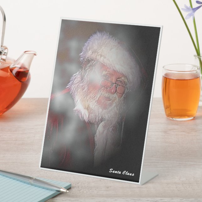 "Der wahre Weihnachtsmann" 6" x 8" Schild des Fußb (In Situ)