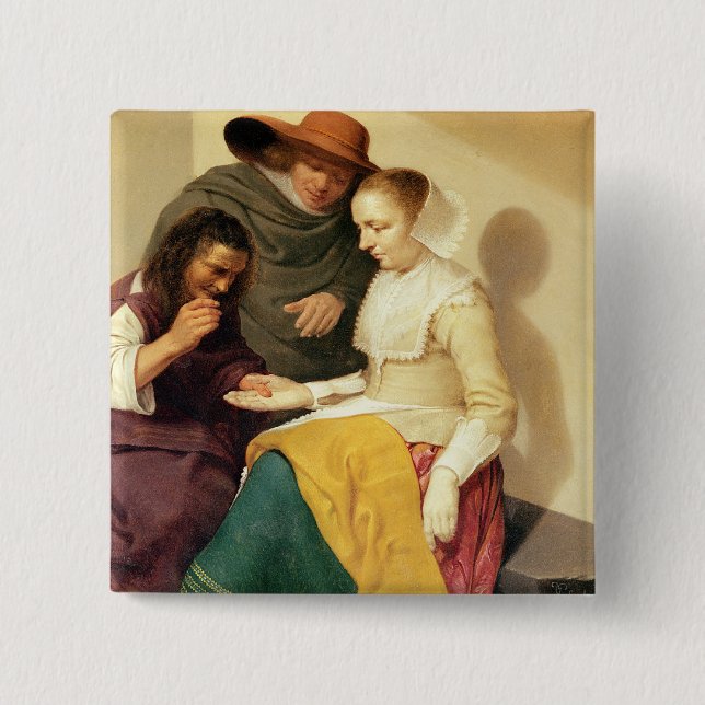 Der Wahrsager, 1631 Button (Vorderseite)