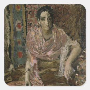 Der Wahrsager, 1895 Quadratischer Aufkleber