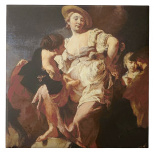 Der Wahrsager (L'Indivona), 1740 Fliese