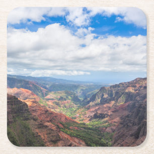 Der Waimea Canyon Rechteckiger Pappuntersetzer