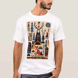 Der Wald erinnert sich – Geometrisches Kunst-T-Shi T-Shirt