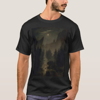 Der Wald in der Nacht - Caspar Friedrich T-Shirt