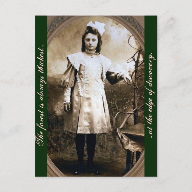 Der Wald ist immer am weitesten am Rande des... Postkarte (Vorderseite)