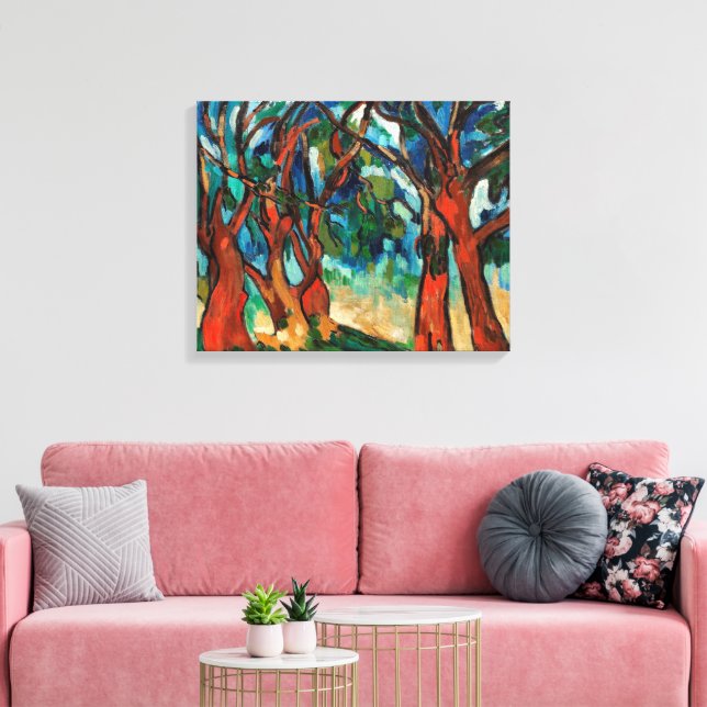 Der Wald | Maurice de Vlaminck | Leinwanddruck (Insitu (Wohnzimmer))