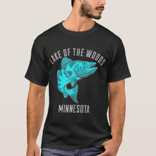 Der Wald-Minnesota-See Angeln T-Shirt