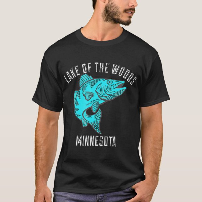 Der Wald-Minnesota-See Angeln T-Shirt (Vorderseite)