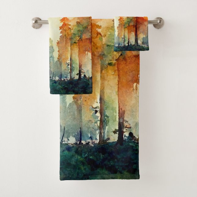 Der Wald (Natur) Badhandtuch Set (Insitu)