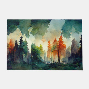 Der Wald (Natur) Fußmatte