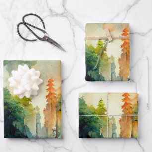Der Wald (Natur) Geschenkpapier Set
