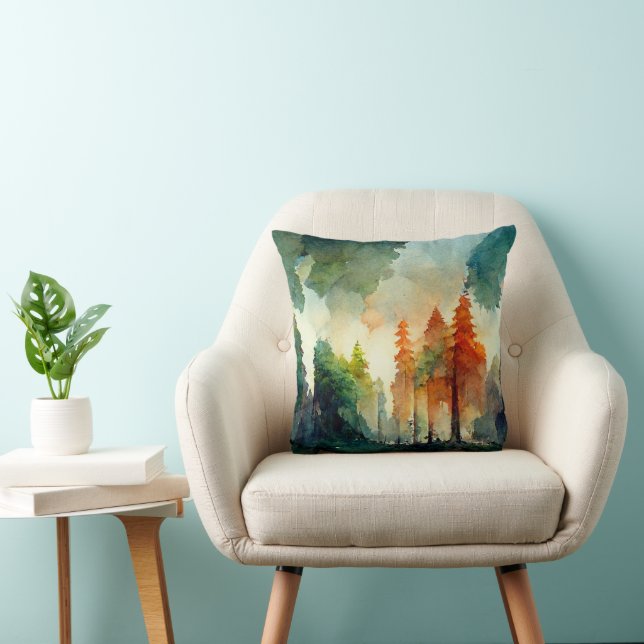 Der Wald (Natur) Kissen (Stuhl )