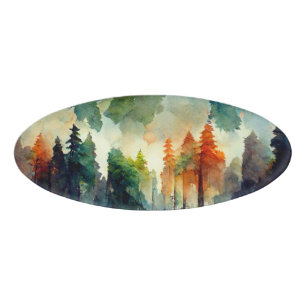 Der Wald (Natur) Namenschild