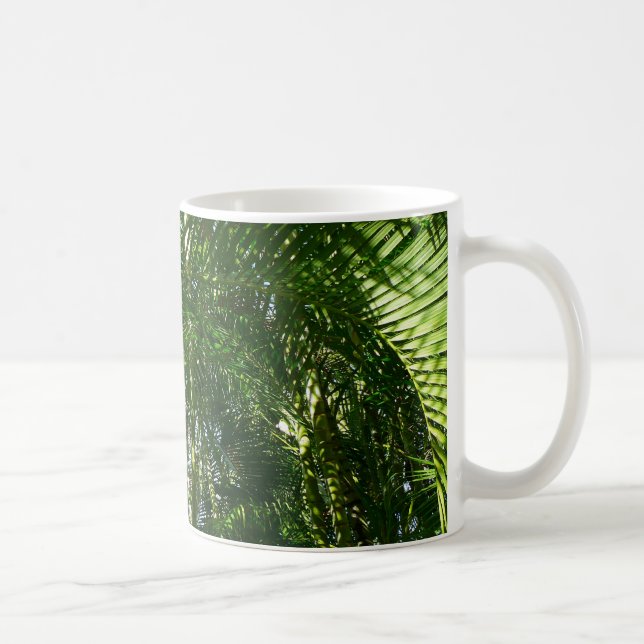 Der Wald von Palmen tropische Natur Kaffeetasse (Rechts)