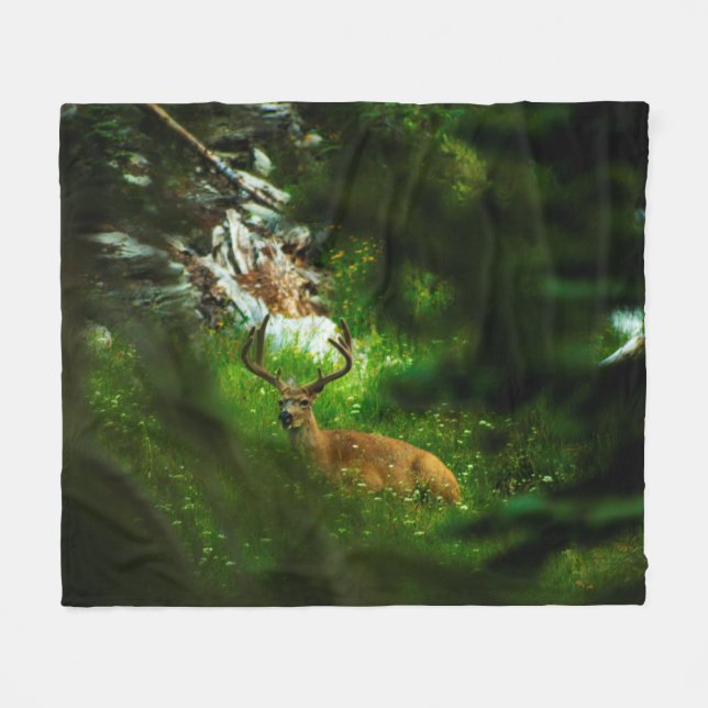 Der Waldfürst Fleecedecke (Vorderseite (Horizontal))