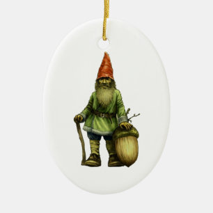 DER WALDGNOME KERAMIKORNAMENT