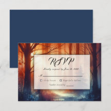 Der Waldzauber fallender Blätter