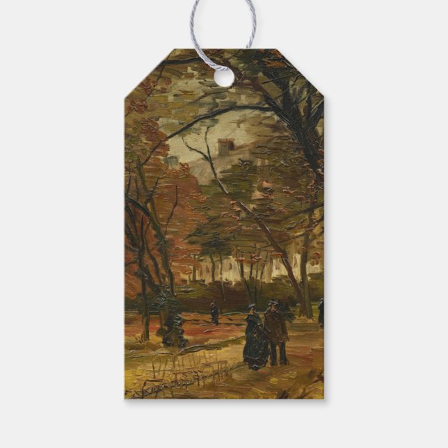 Der Walker unter den Herbst von Vincent van Gogh V Geschenkanhänger (Vorderseite)