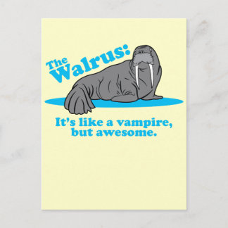 Der Walross-Vampir Postkarte