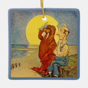 Der Walrus und der Carpenter Keramikornament