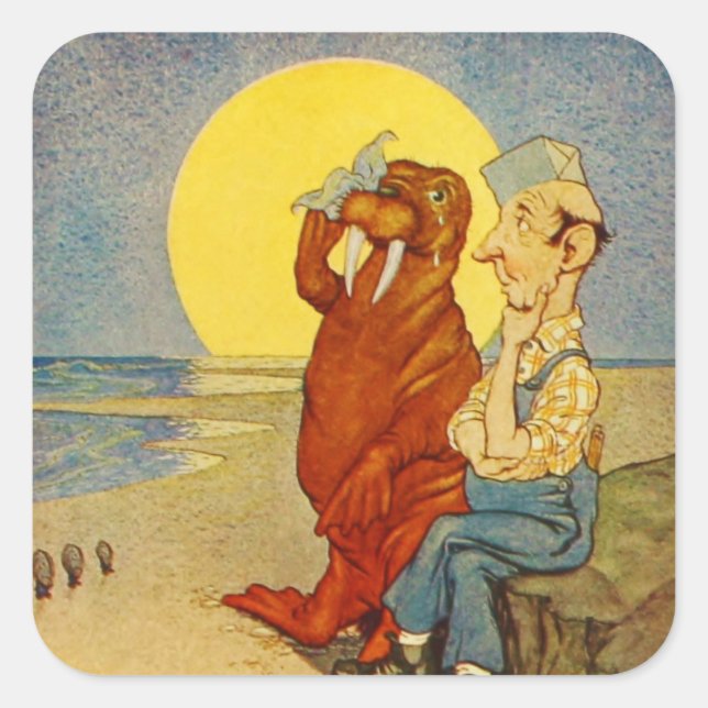 Der Walrus und der Sticker für die Tischlerin (Vorderseite)