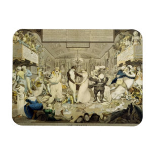 Der Walzer (farbiger Stich) Magnet