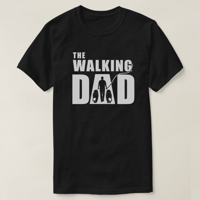 Der wandelnde Neufundländer-Vater  T-Shirt (Design vorne)