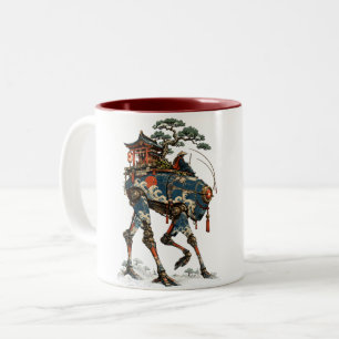 Der wandelnde Schrein Zweifarbige Tasse
