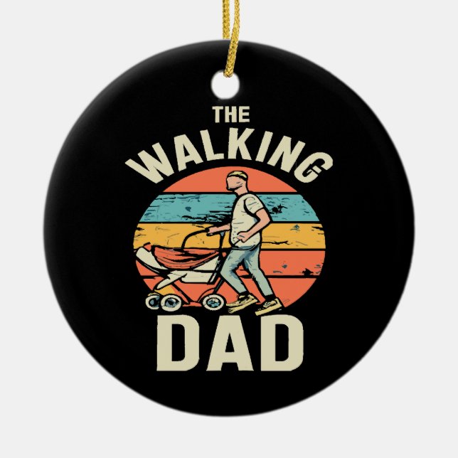 der wandelnde Vater Keramik Ornament (Vorne)
