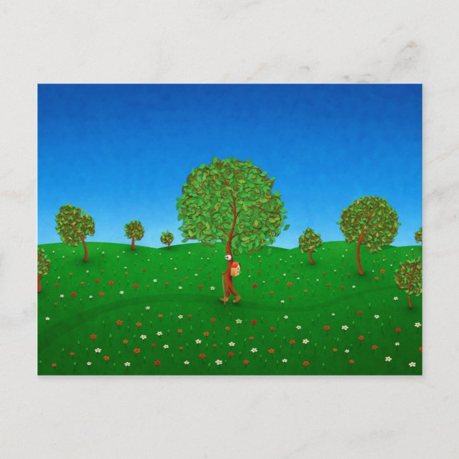 Der Wanderbaum Postkarte (Vorderseite)