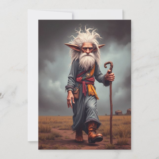 Der Wanderelf-Assistent Einladung (Vorderseite)