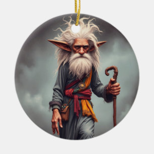Der Wanderelf-Assistent Keramik Ornament