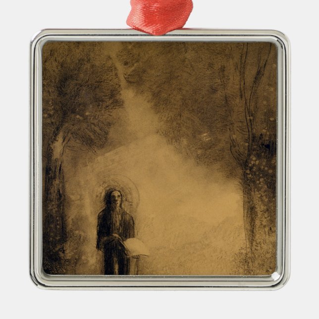 Der Wanderer Silbernes Ornament (Vorne)