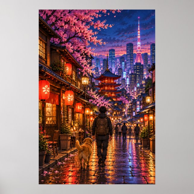 Der Wanderer Tokio Poster (Vorne)