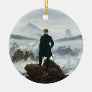 Der Wanderer über dem Meer von Nebel, 1818 Keramikornament