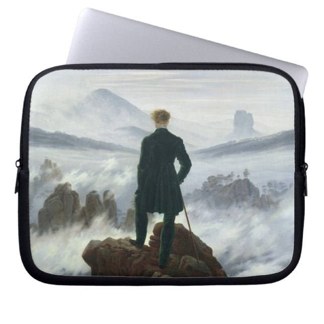 Der Wanderer über dem Meer von Nebel, 1818 Laptopschutzhülle (Vorderseite)