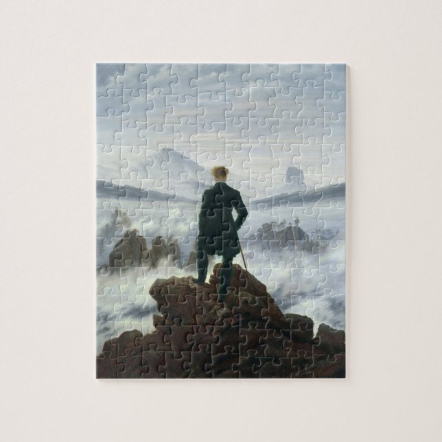 Der Wanderer über dem Meer von Nebel, 1818 Puzzle (Vertikal)