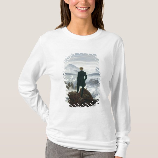 Der Wanderer über dem Meer von Nebel, 1818 T-Shirt (Vorderseite)