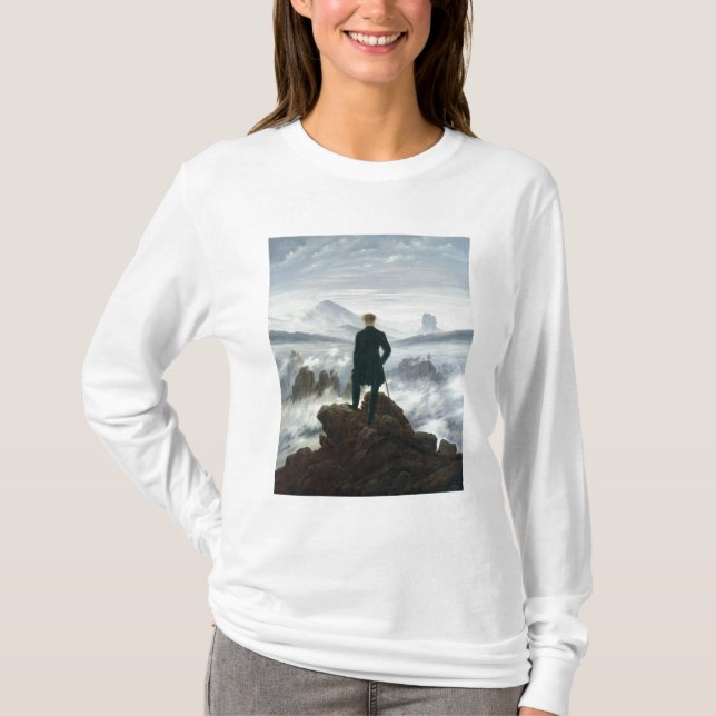 Der Wanderer über dem Meer von Nebel, 1818 T-Shirt (Vorderseite)