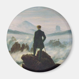 Der Wanderer über dem Nebel Magnet