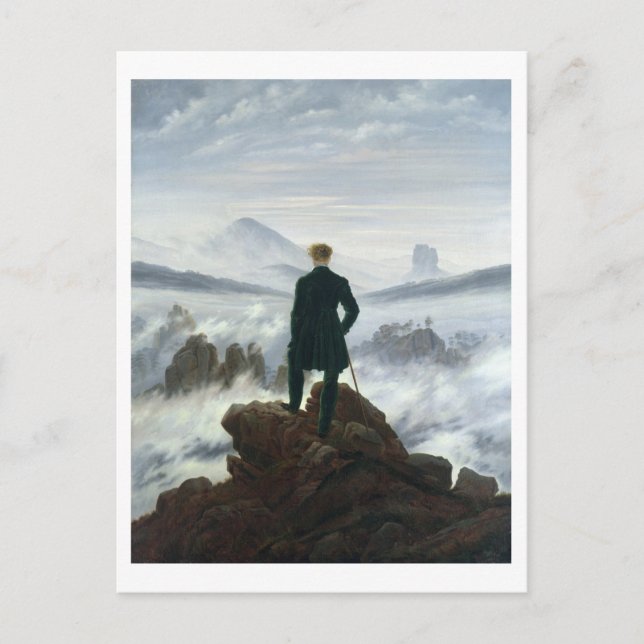 Der Wanderer über dem Nebel-Meer, 1818 Postkarte (Vorderseite)