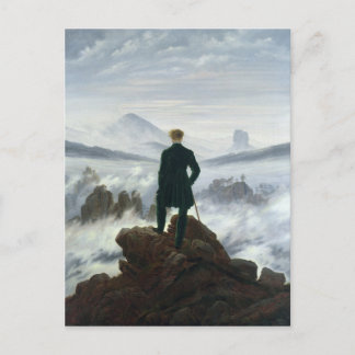Der Wanderer über dem Nebel-Meer, 1818 Postkarte
