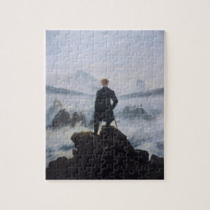 Der Wanderer über dem Nebel Puzzle