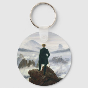 Der Wanderer über dem Nebelmeer Schlüsselanhänger