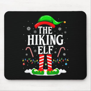 Der wandernde Elf Weihnachten Lustige passende Fam Mousepad
