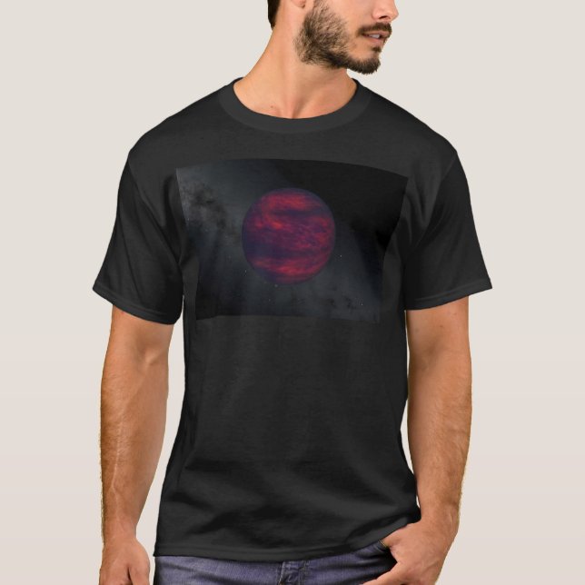 Der Wandernde Lila Planet T-Shirt (Vorderseite)